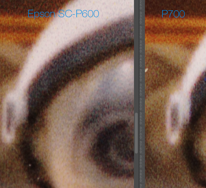 Différence de point d'impression entre Epson SC-P600 et Epson SC-P700