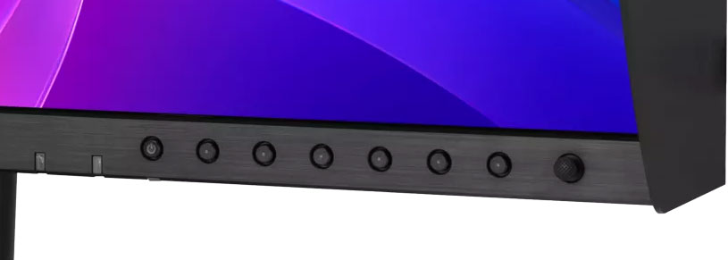 Boutons du menu OSD de l'écran Asus PA27USD