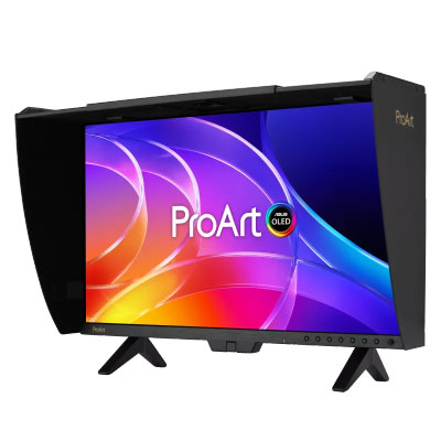 Écran Asus ProArt PA27USD avec les pieds de table