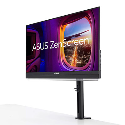 Écran Asus MB249C et son pied de bureau