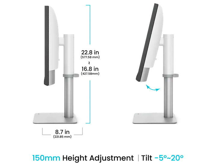 L'ergonomie du BenQ PD2730S