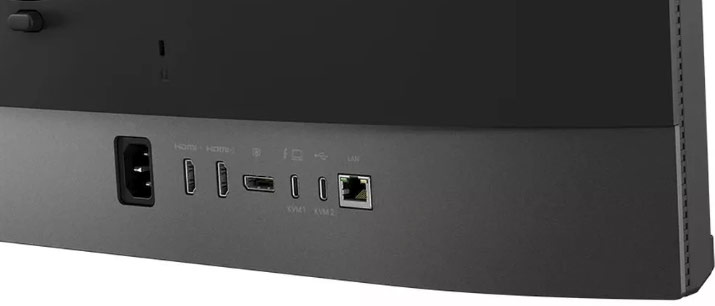 La connectique complète du BenQ PD2770U