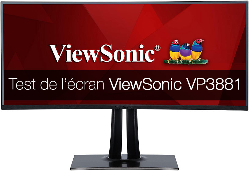 Test de l'écran ViewSonic VP3881
