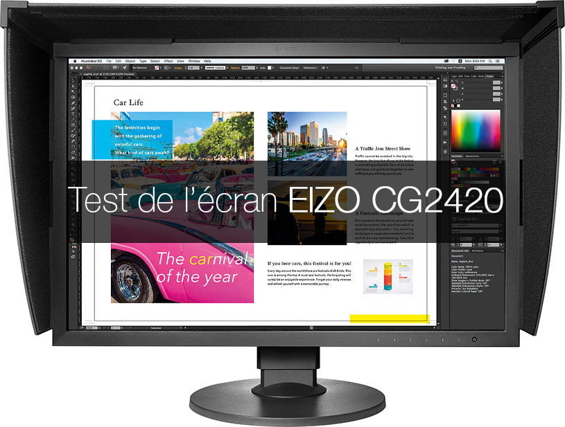 Test de l'écran EIZO ColorEdge CG2420