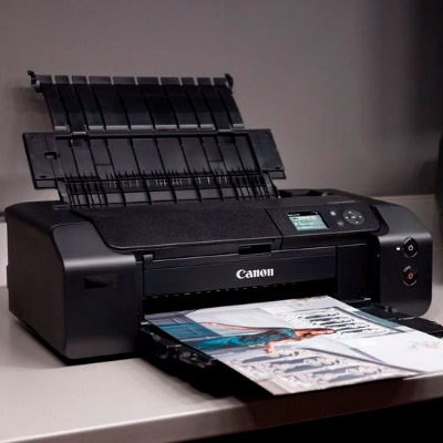 Chargement du papier sur l'imprimante Canon PRO-310