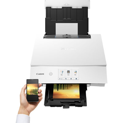 Ecran tactile de l'imprimante Canon TS8350